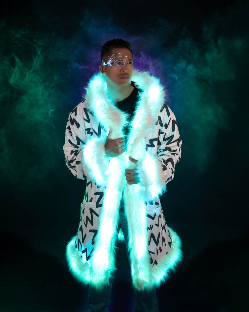 Boho LED Fur Coat Jacket | Your Mind Your World