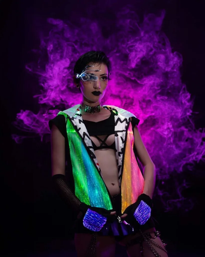 Rave Outfit LED Light Up Hoodie For Women | Yourmindyourworld