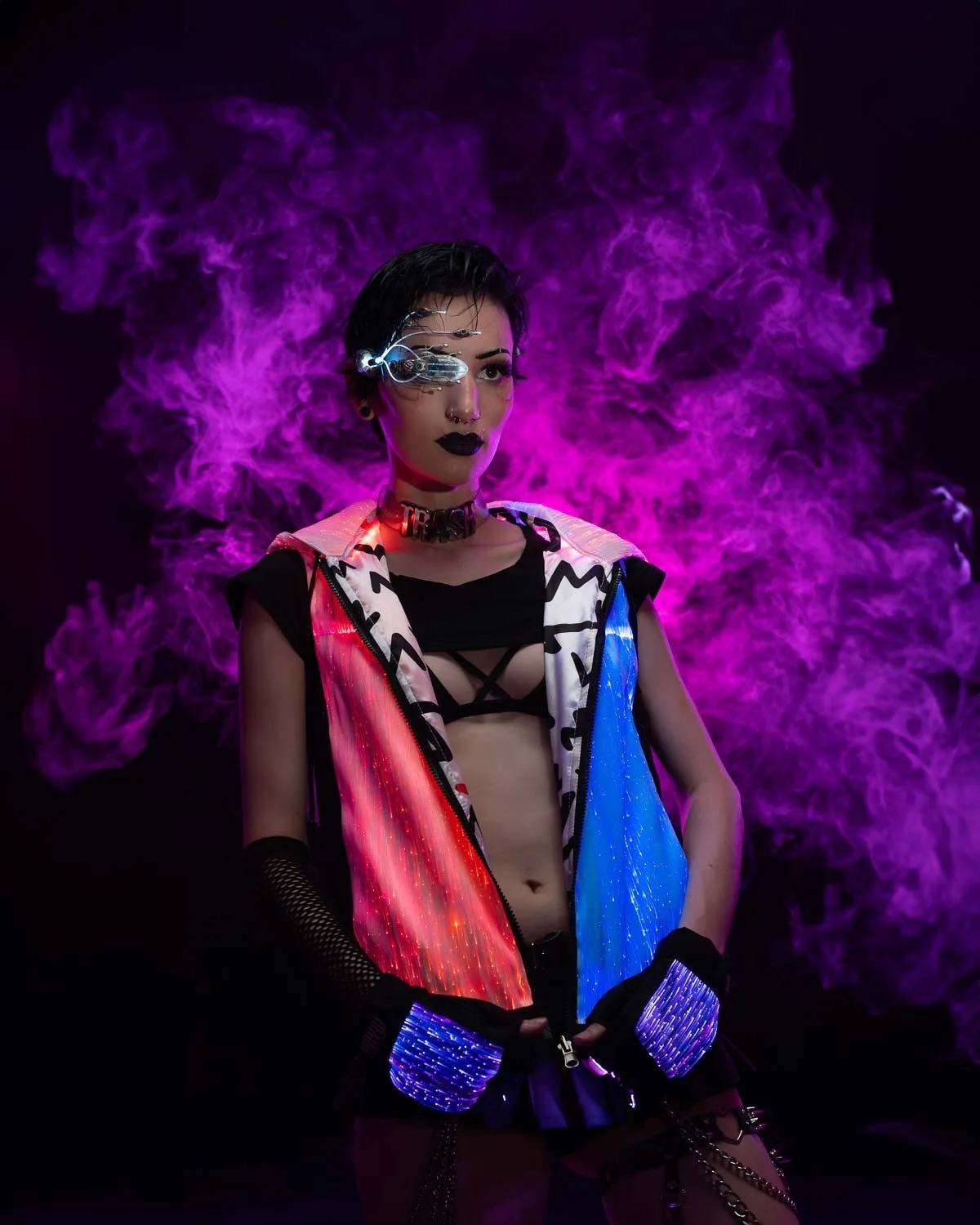 Rave Outfit LED Light Up Hoodie For Women | Yourmindyourworld