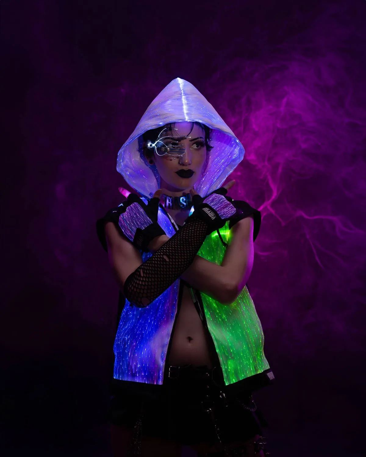 Rave Outfit LED Light Up Hoodie For Women | Yourmindyourworld