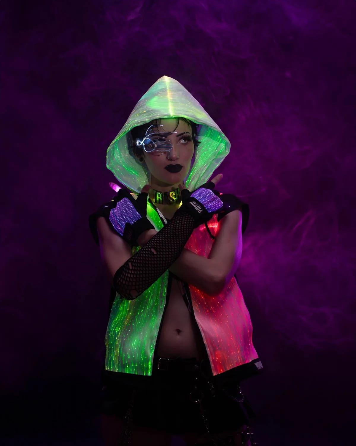 Rave Outfit LED Light Up Hoodie For Women | Yourmindyourworld