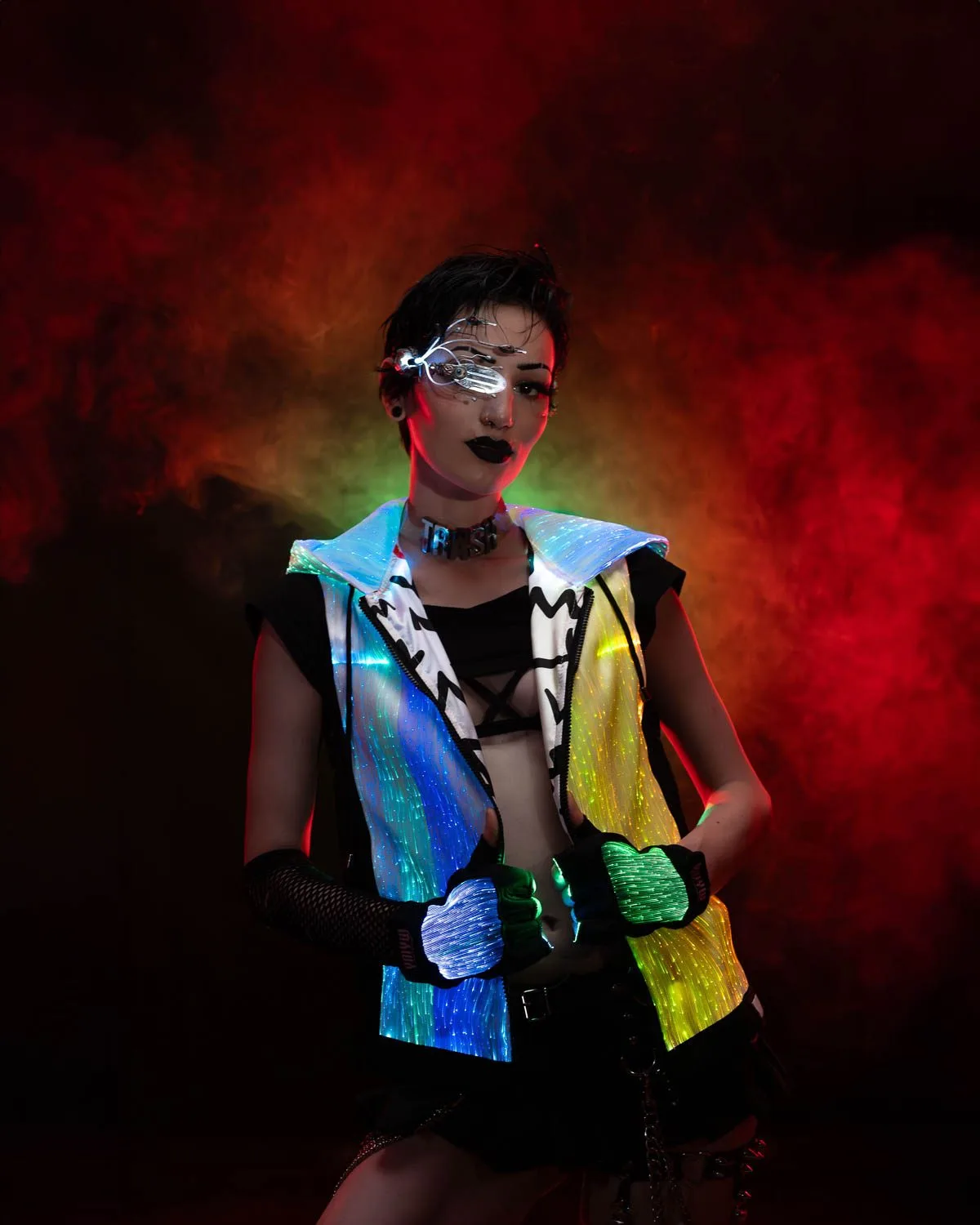 Rave Outfit LED Light Up Hoodie For Women | Yourmindyourworld