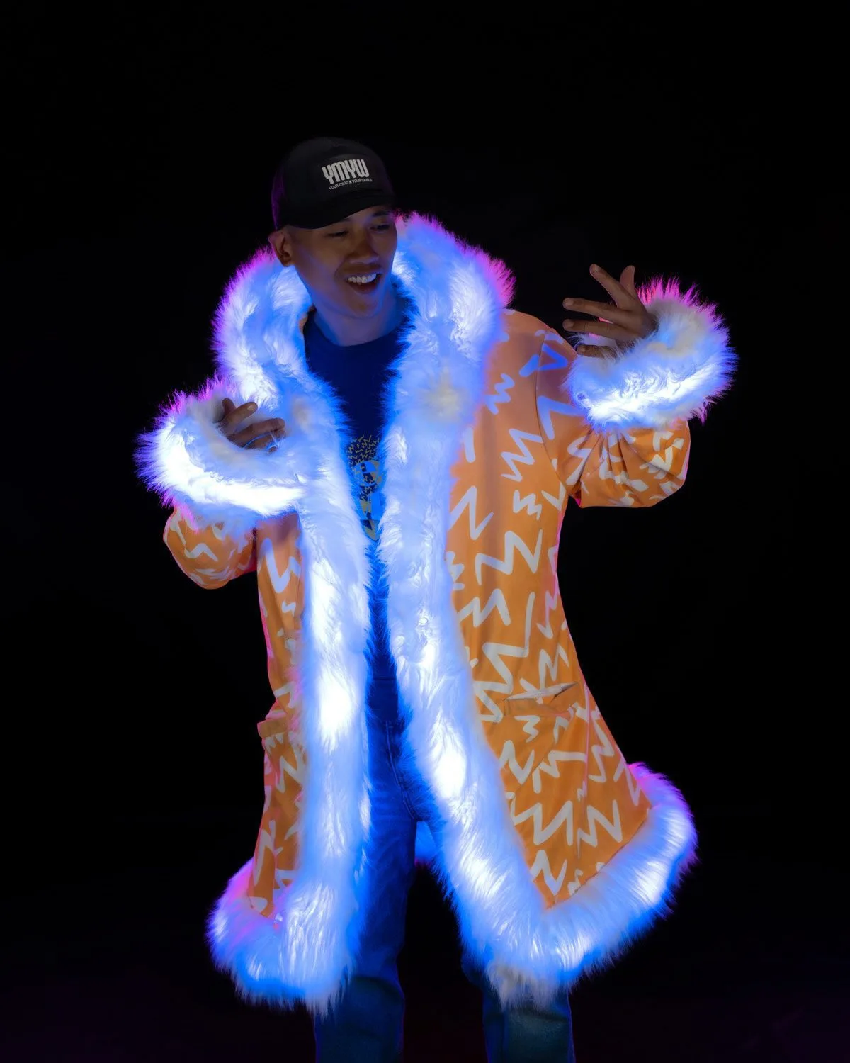Boho Chic Style LED Fur Coat | Your Mind Your World