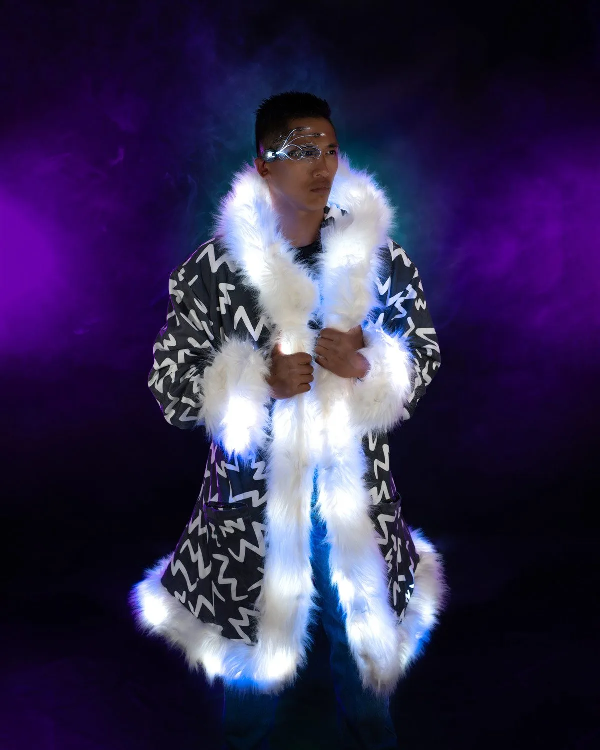 Boho LED Fur Coat Jacket | Your Mind Your World