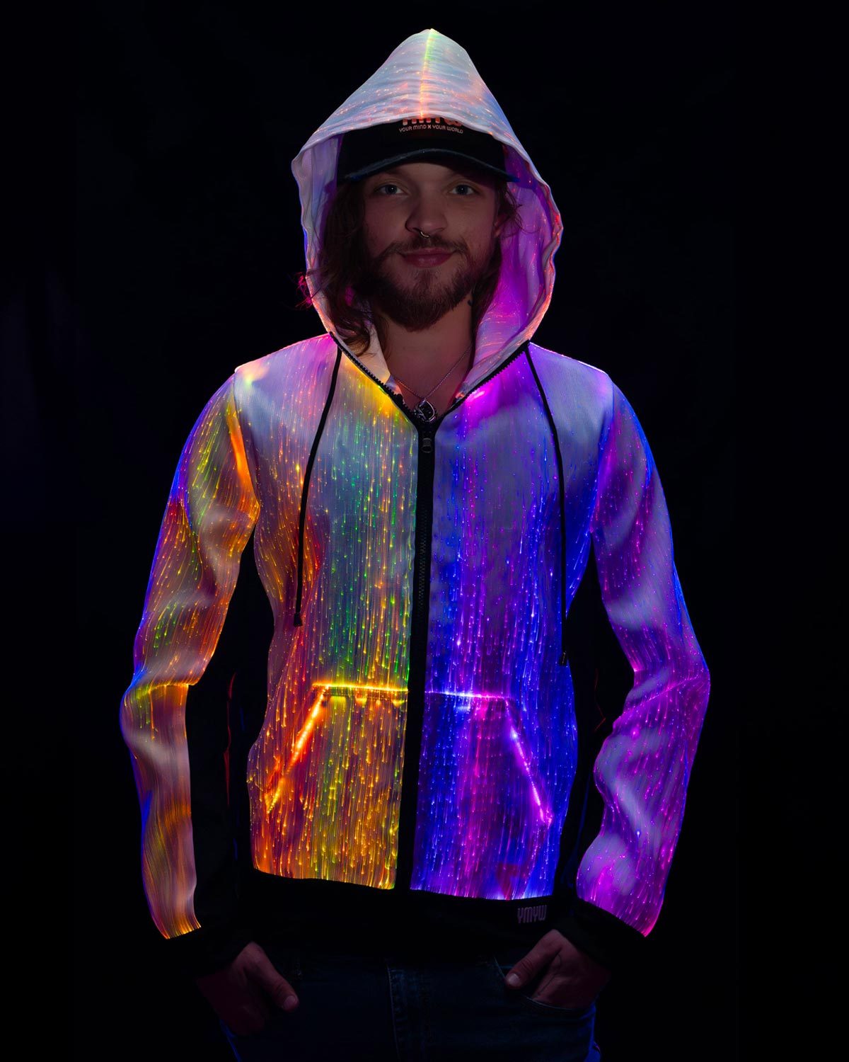 Rave Fashion Edc Outfits LED Hoodie | Your Mind Your World
