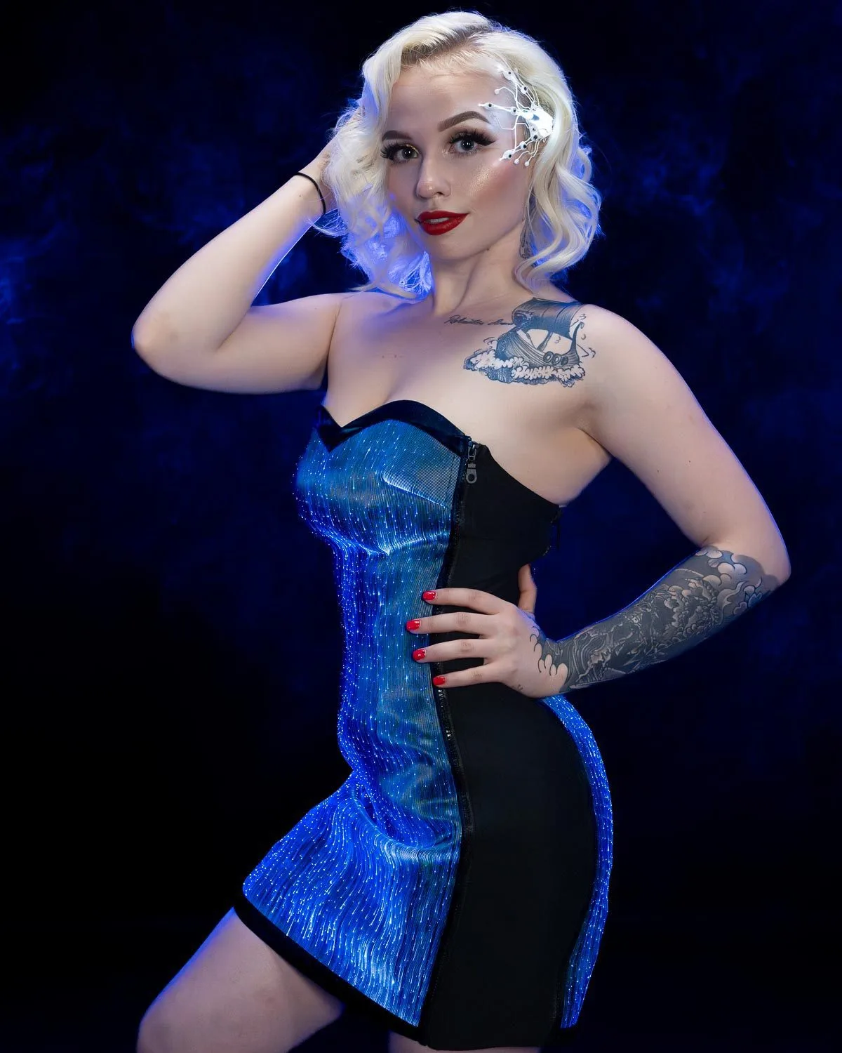 DSC00195-Enhanced-NR-2 LED Light Up Dress for Women | YMYW Black Collection