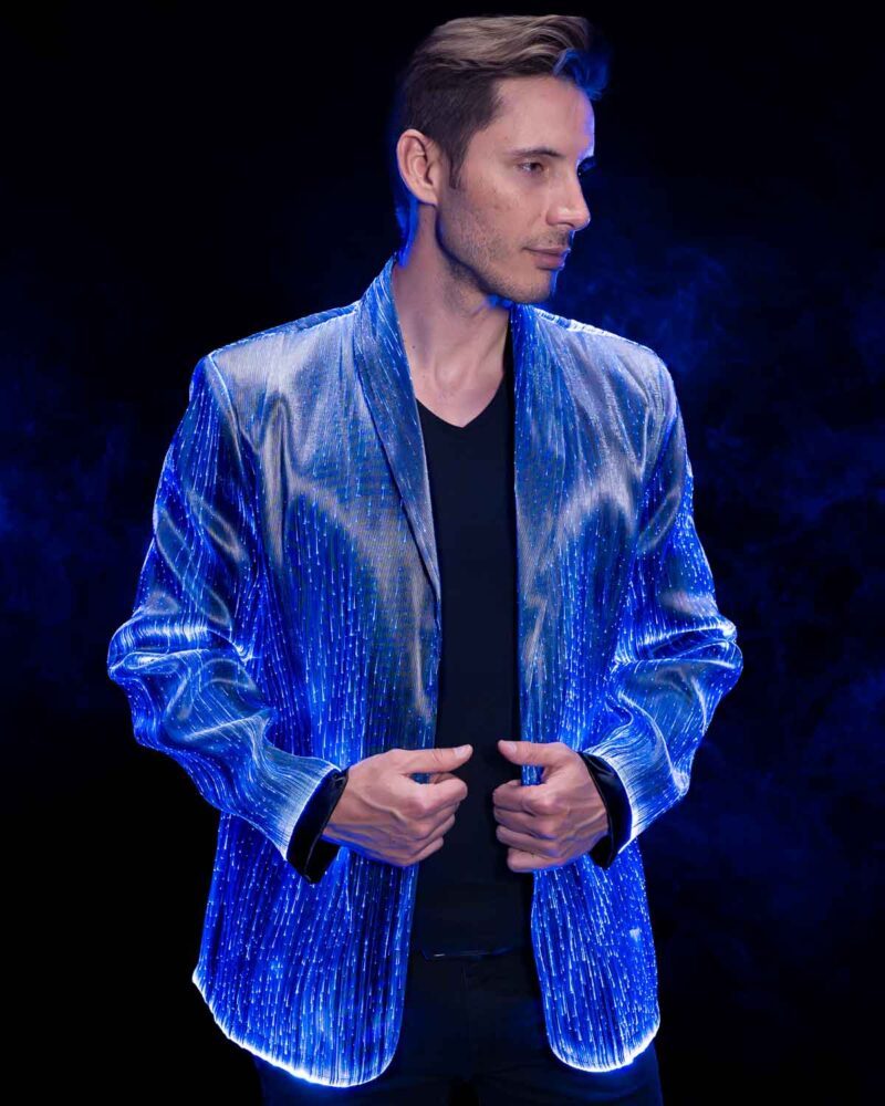 Fiber Optic LED Light Up Suit Jacket