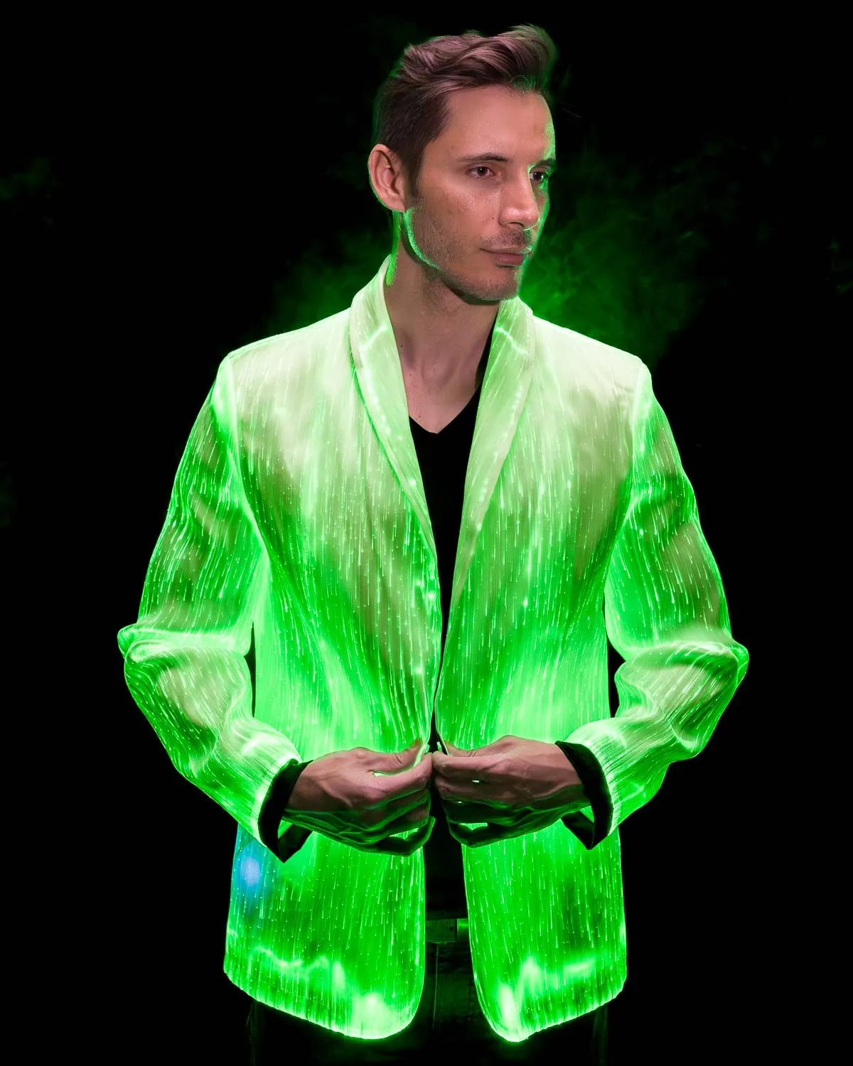 LED Light Up Suit Jacket for men