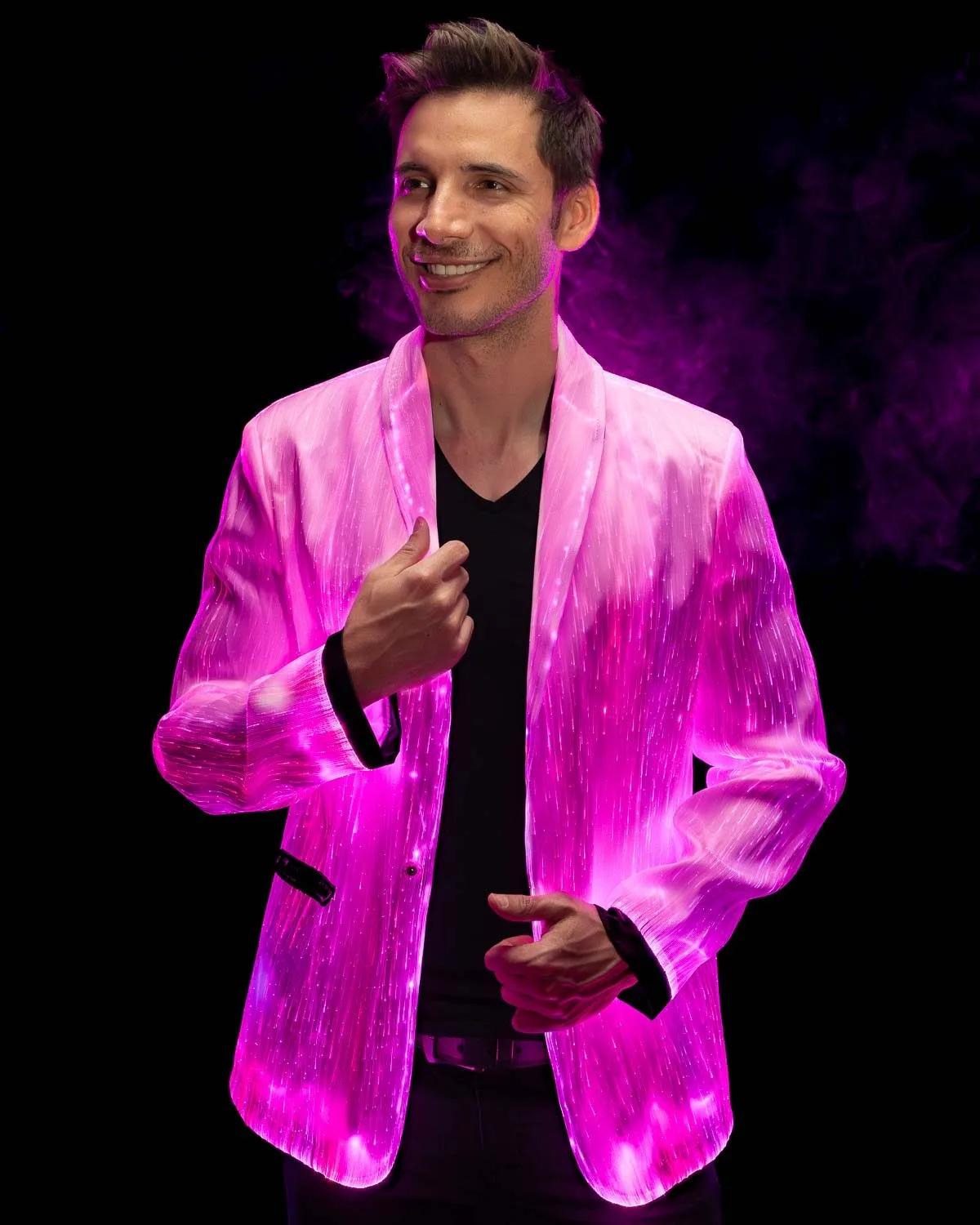 LED Light Up Suit Jacket for men