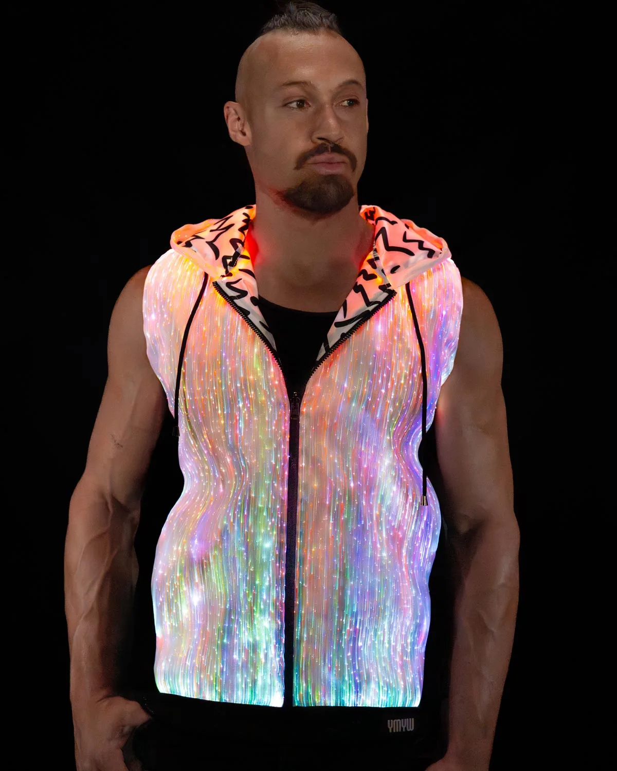 Fiber-Optic-Fabric-LED-Light-Up-Hoodie-White-Chameleon-X