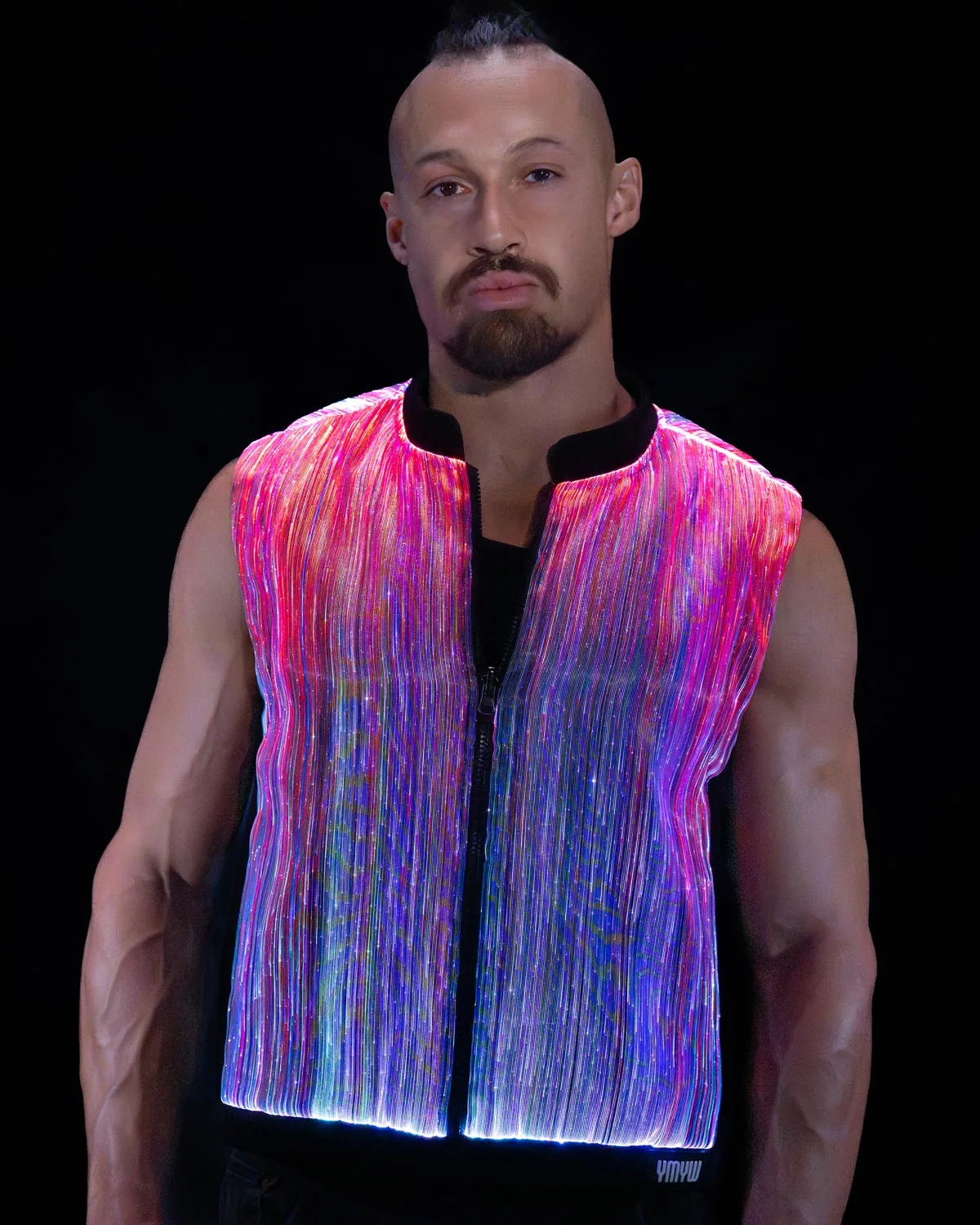 Men-LED-Fiber-Optic-Fabric-Light-Up-Vest-Chameleon-X