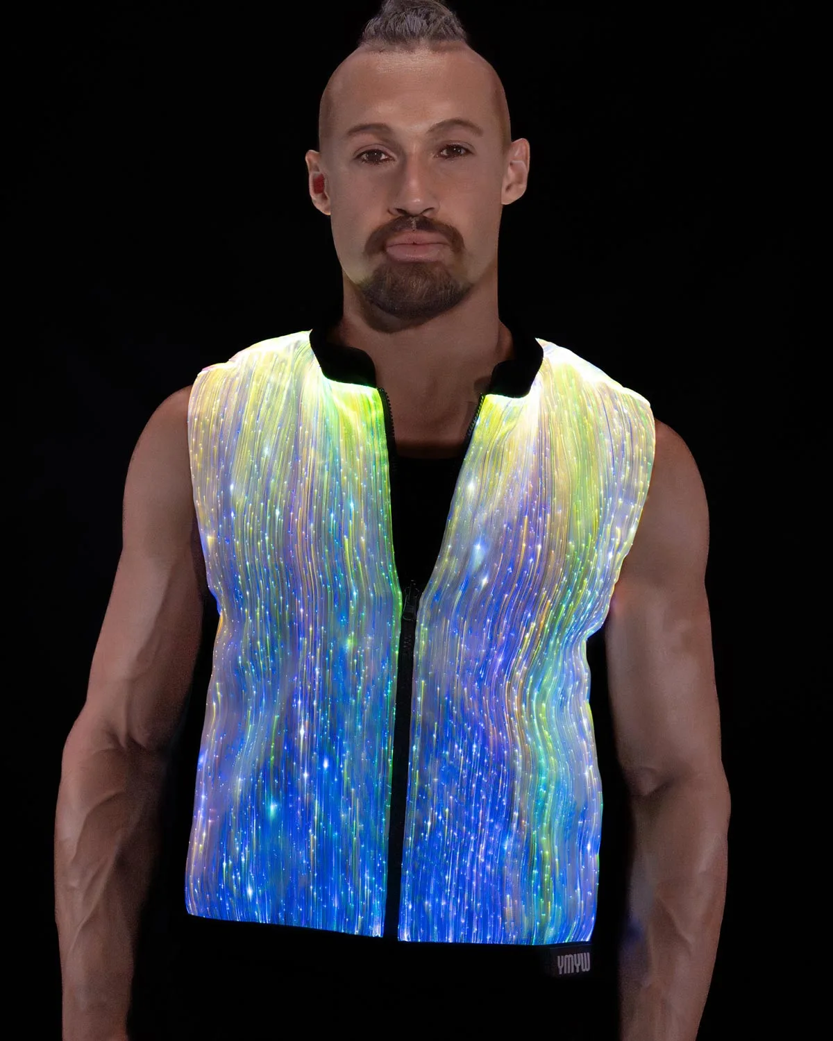 Men-Light-Up-LED-Vest-White-Chameleon-X