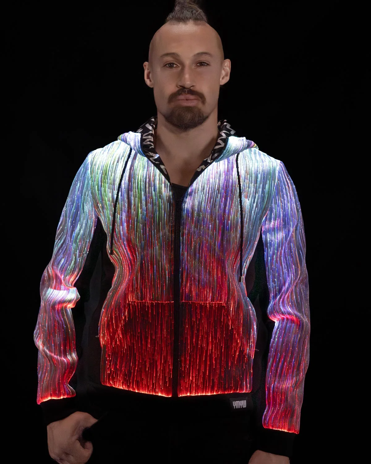 Mens-Light-Up-Long-Sleeve-Hoodie-Chameleon-X