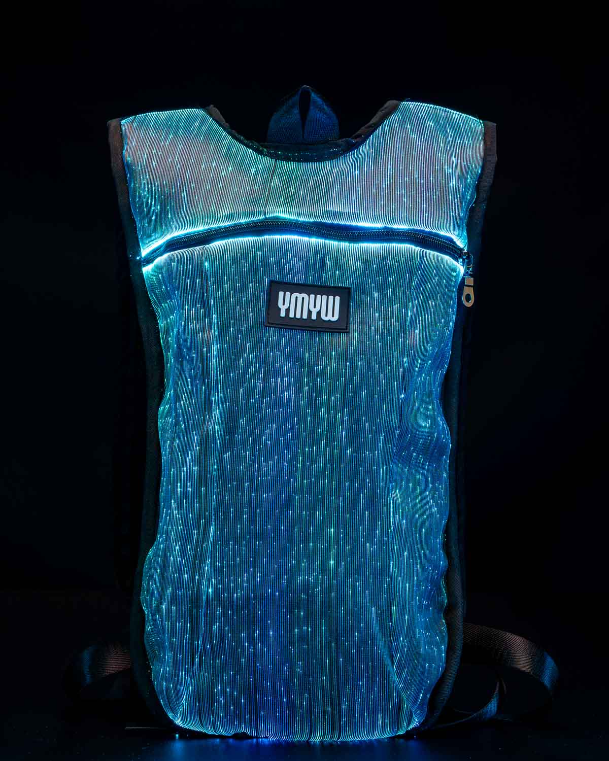 Fiber Optic LED Light Up Hydropack | YMYW Collection | BLACK – XL